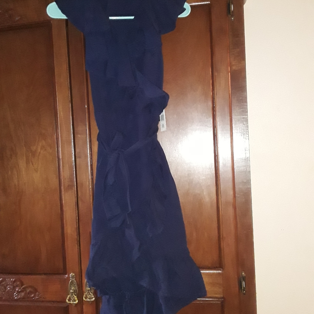 Habitual Shae Navy Wrap Dress